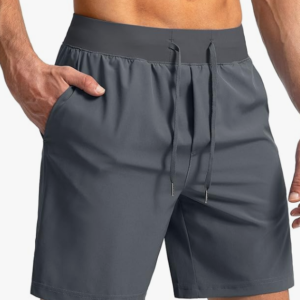 Men's Running Shorts – 7"/5" Quick-Dry Gym Shorts with Zipper Pockets