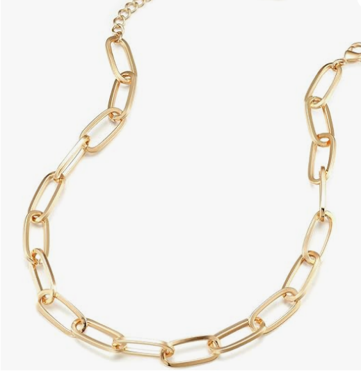Gold Chain Necklace & Bracelet Set – Link Jewelry for Women