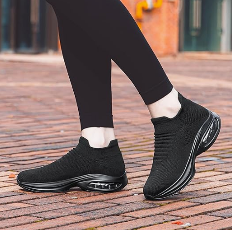 Women's Slip-On Walking Shoes – Comfortable Air Cushion Sneakers - Image 2
