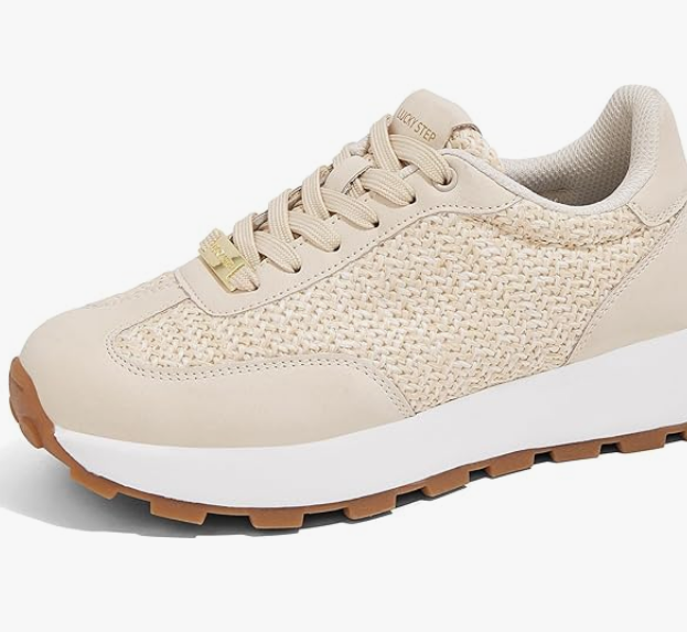 Women's Platform Sneakers – Retro Lace-Up Casual Trainers