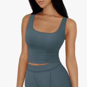 2-Piece Lounge Set for Women – Cropped Tank & Yoga Leggings