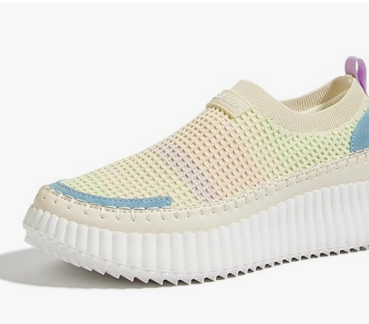 Women's Slip-On Knit Platform Sneakers –