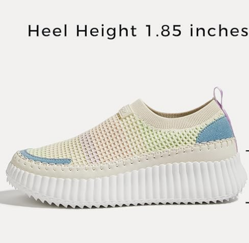 Women's Slip-On Knit Platform Sneakers – - Image 2