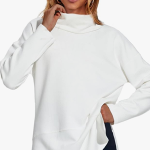 Women's Oversized Sweatshirt Air Essentials Turtleneck Tunic Spring